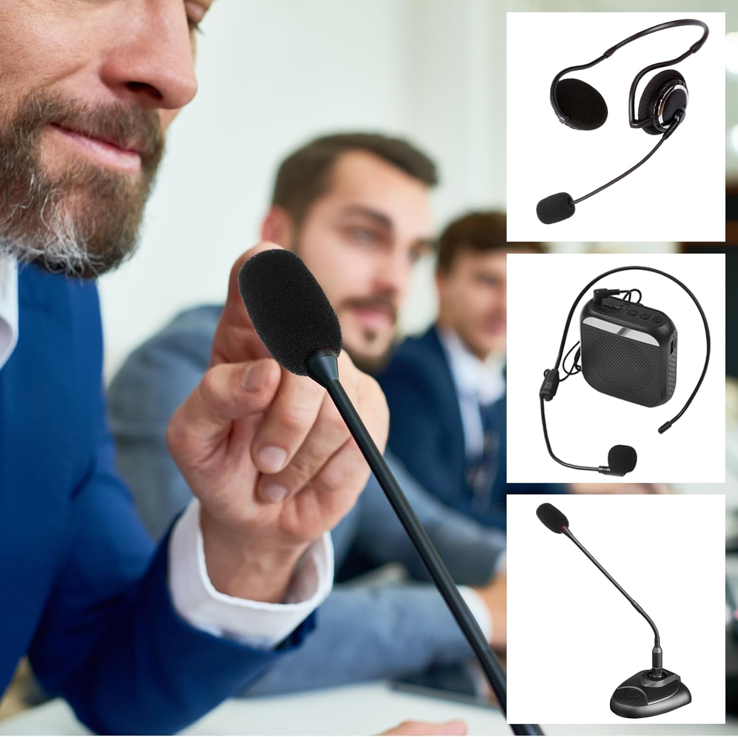 10-Pack Mini Foam Windscreens For Lavalier & Headset Microphones - High-Density Covers For Noise Protection
