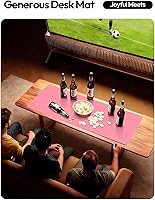 Vista 7 de YSAGi Almohadilla de piel protectora para escritorio, gran alfombrilla de ratón, alfombrilla de escritorio de piel sintética antideslizante