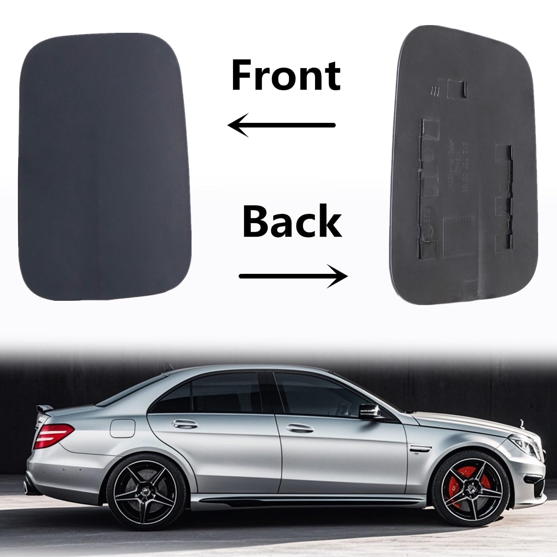 XQSMWF Fuel Tank Filler Door Cover 2127570006 Compatible with Mercedes Benz Class-E E250 E350 E400 E63 AMG E550 2010-2016