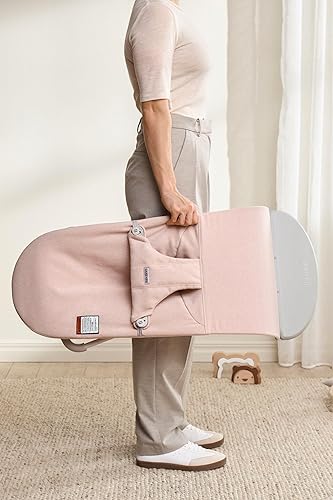 Miniatura 170 de BabyBjörn Bouncer Bliss Silla de rebote para bebé, Algodón, Azul Midnight