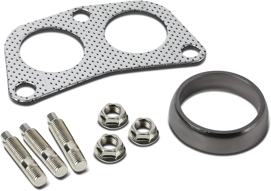 DNA Motoring GKT-A-2-DP-DNT-GPT-KIT Graphite Aluminum Gasket Plus Donut, Studs, Bolts Kit,Metallic