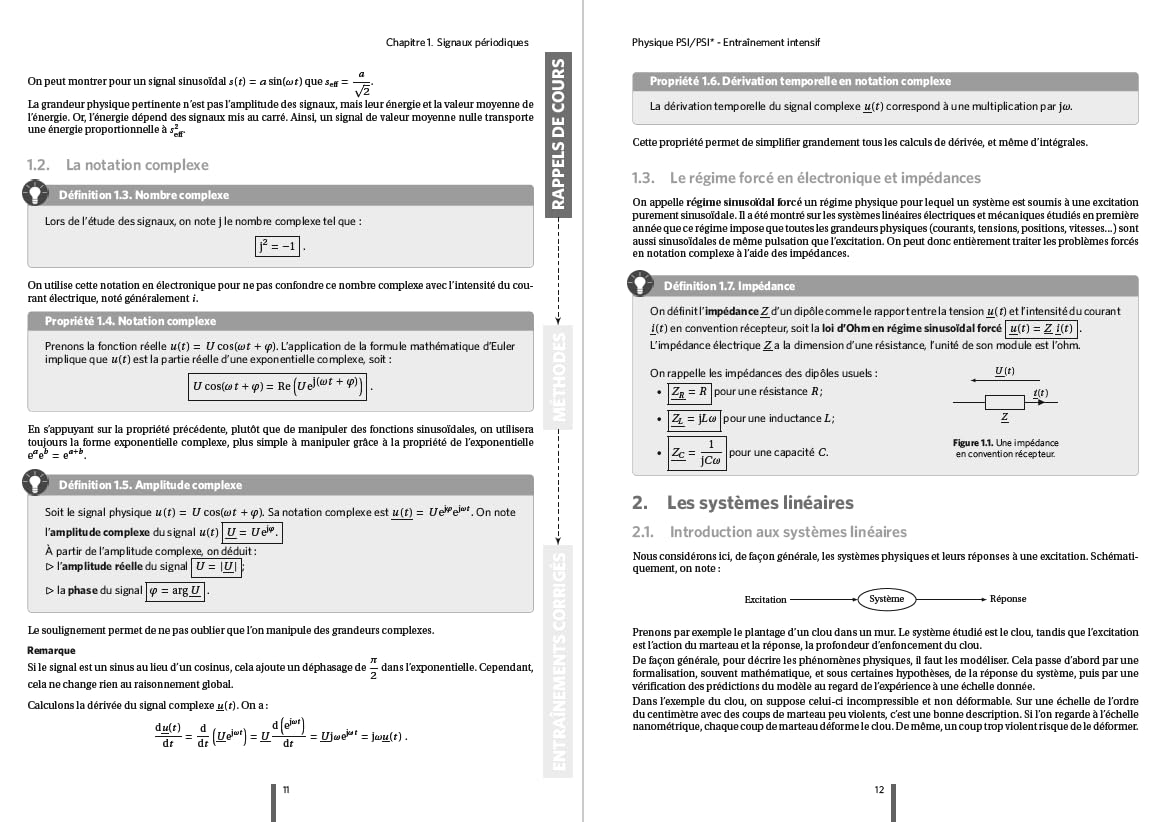 Physique PSI/PSI* - Entraînement intensif - Conforme au nouveau programme: Rappels de cours - Méthodes - Exercices, problèmes et sujets corrigés
