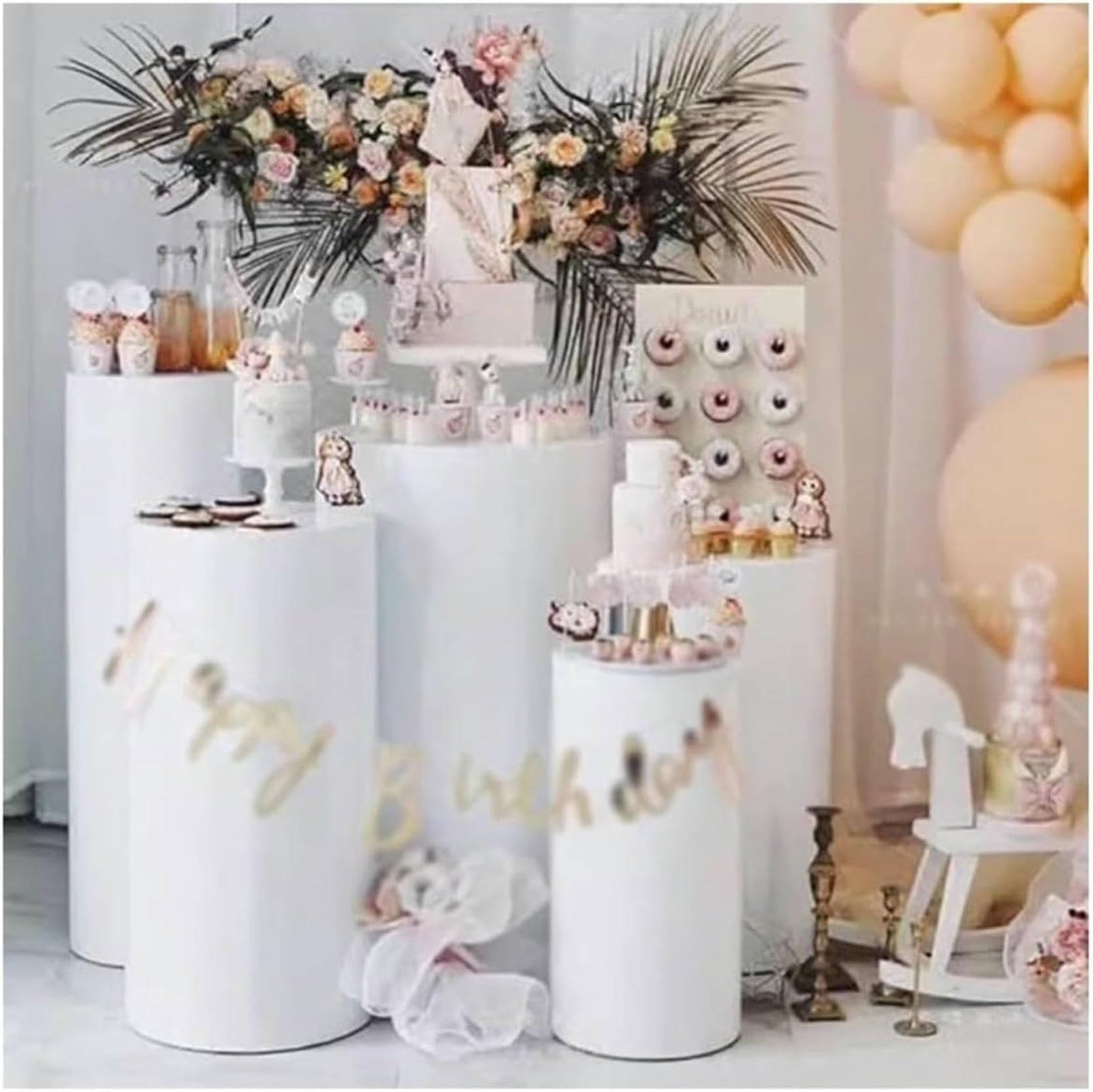Risers De La Boutique Bridal Risers Round Round Display, Décor D'événements Affichage Plinth Stands, Vêtements/Bridal Shop Platform Risers pour Mannequin/Chaussures/Sacs
