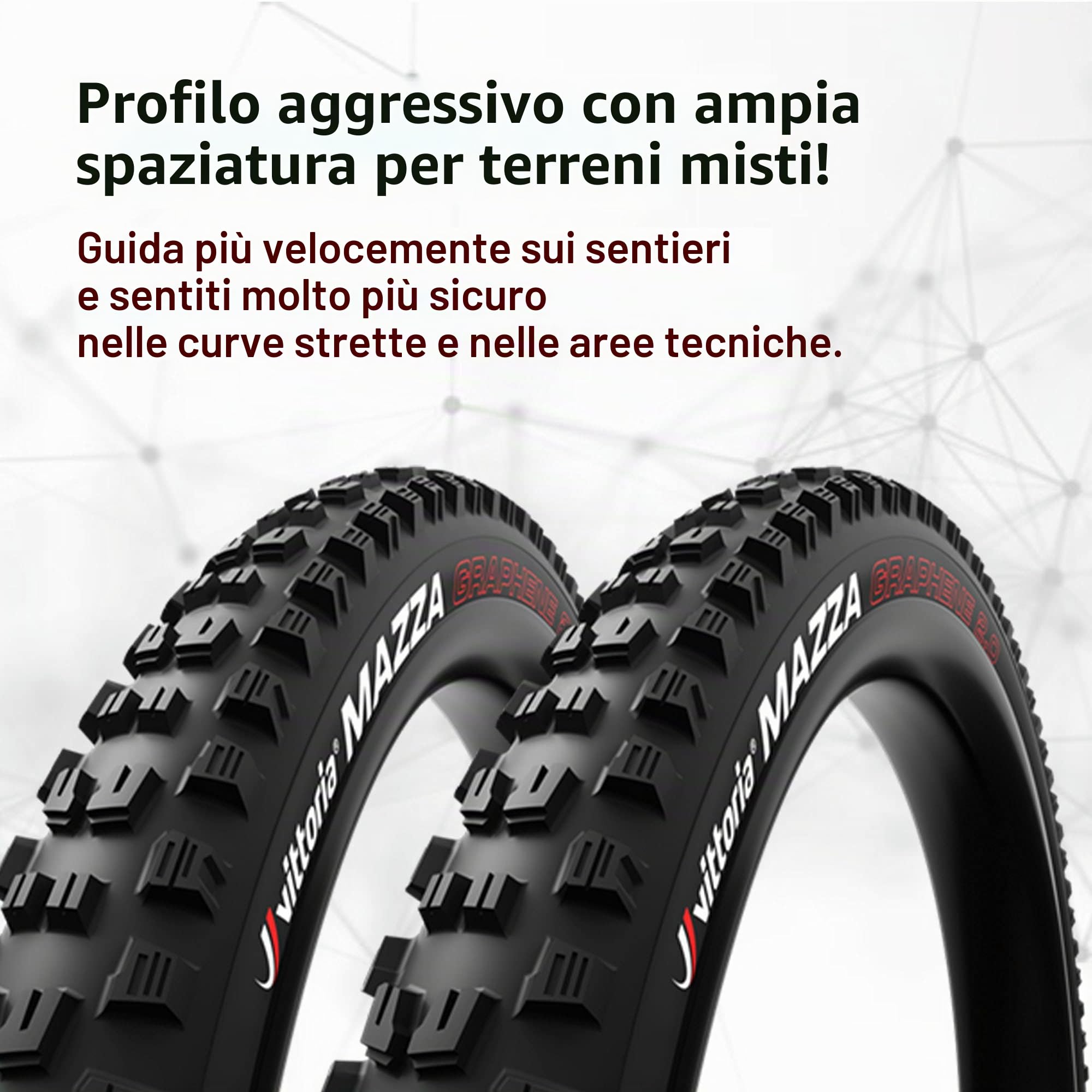 Vittoria Pneumatico MTB Mazza per condizioni miste/morbide - Pneumatico MTB Enduro TNT G2.0