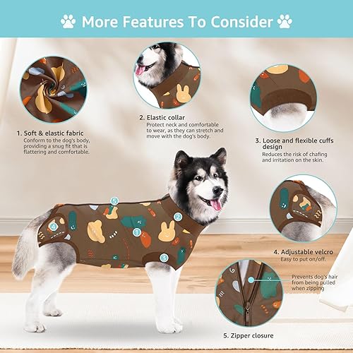 Miniatura 118 de Traje de cirugía para perros pequeños, esterilización femenina, traje profesional de recuperación para perros después de la esterilización, traje 2