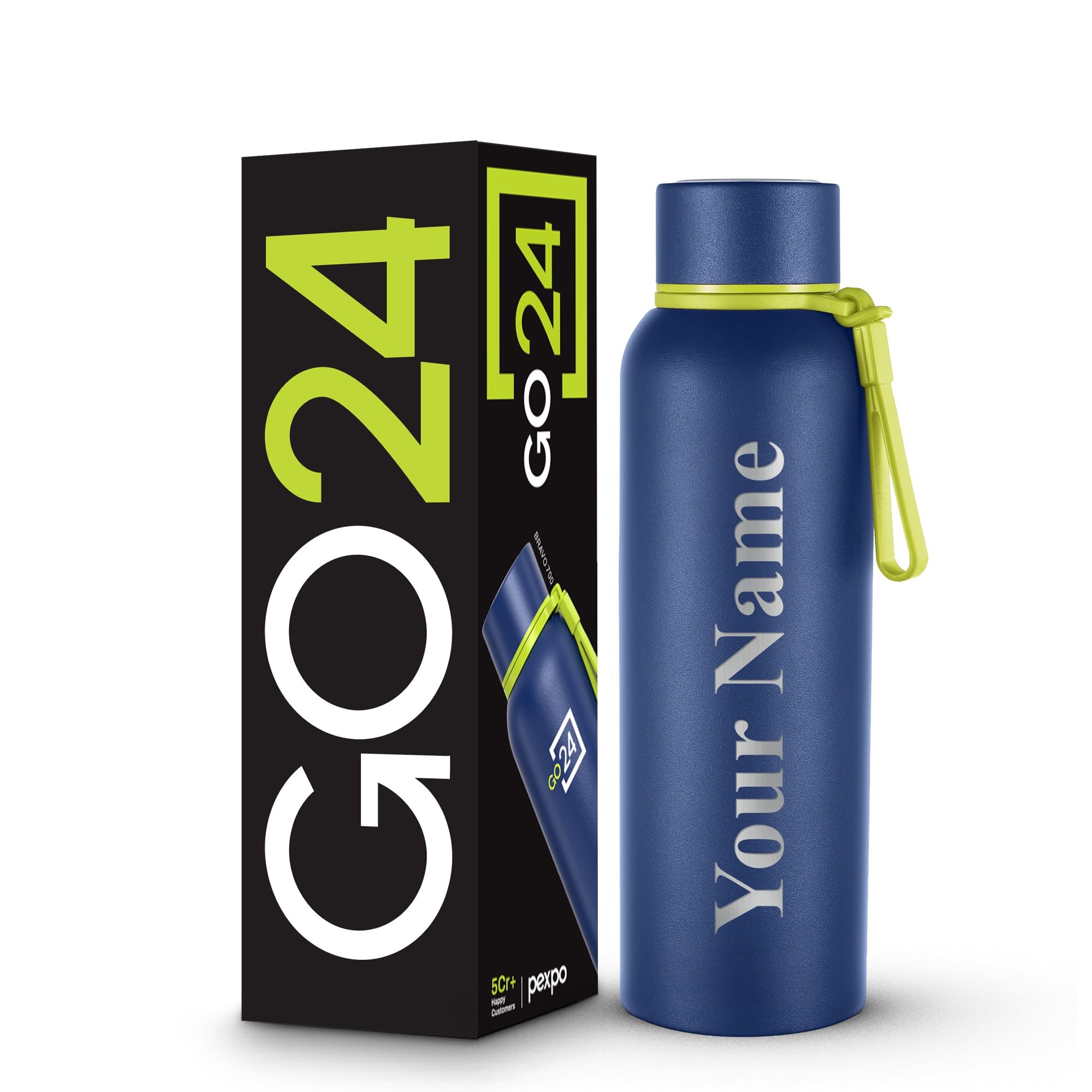 Go24 pexpo Stainless Steel Insulated Flask Bravo Denim Blue 700ml