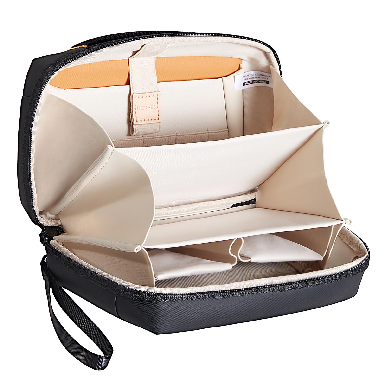 UGREEN Kabeltasche Zubehörtasche, Kabel Organizer Tasche Elektronik Zubehör Tech Pouch, Reise Cable Bag für Netzadapter, Maus, Mobiltelefon, Datenk