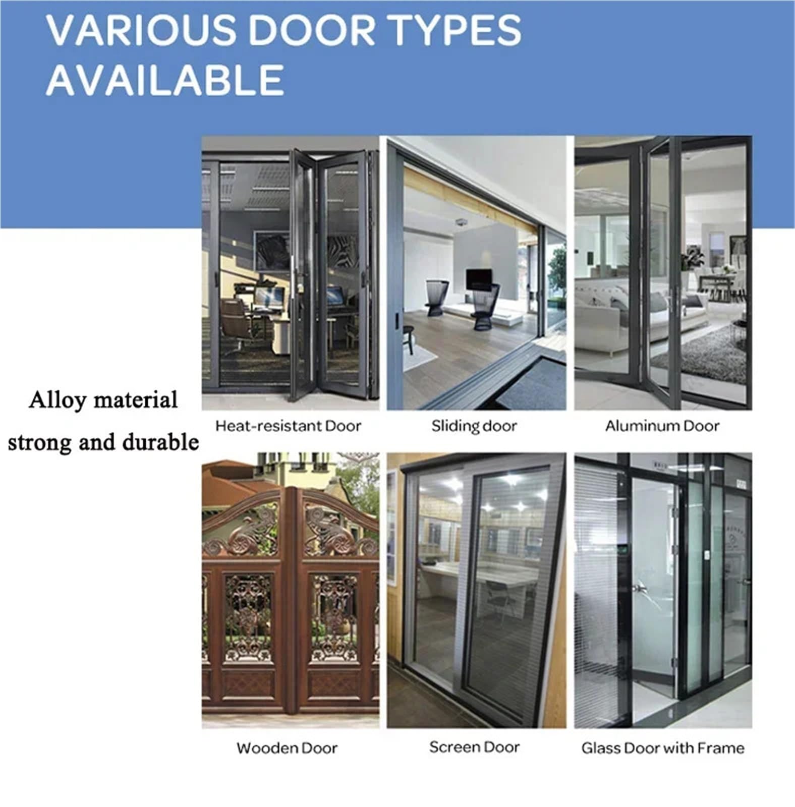 Serrure de porte intelligente étanche avec empreintes digitales - Entrée sans clé RFID pour portes coulissantes en aluminium/accès numérique sécurisé (Nero 4085)