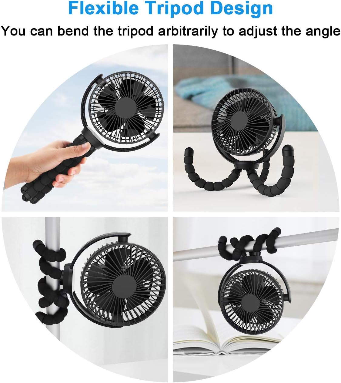 Buy Slenpet Clip Fan With Flexible Tripod
