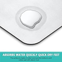 Vista 7 de Tapete de barra de café, accesorios para encimera, absorbente, para ocultar manchas, con parte trasera de goma, tapete de secado de platos