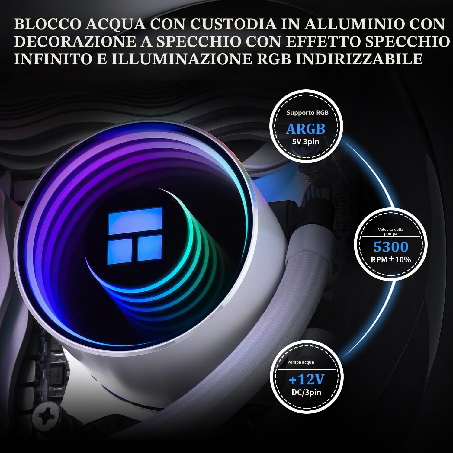 Watercooling CPU Thermalright - Frozen Notte 240 (bianco)