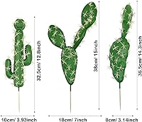 Vista 3 de Woohome 9 piezas de suculentas artificiales y plantas de cactus, decoración de cactus artificiales para decoración