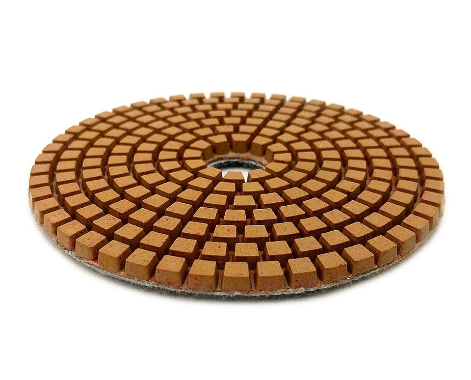 Almohadillas pulidoras de diamante, Juego de 7 almohadillas for pulir hormigón con diamante de 4 pulgadas, 100 mm, herramientas de pulido de suelos de resina, discos de pulido de piedra for pulido en