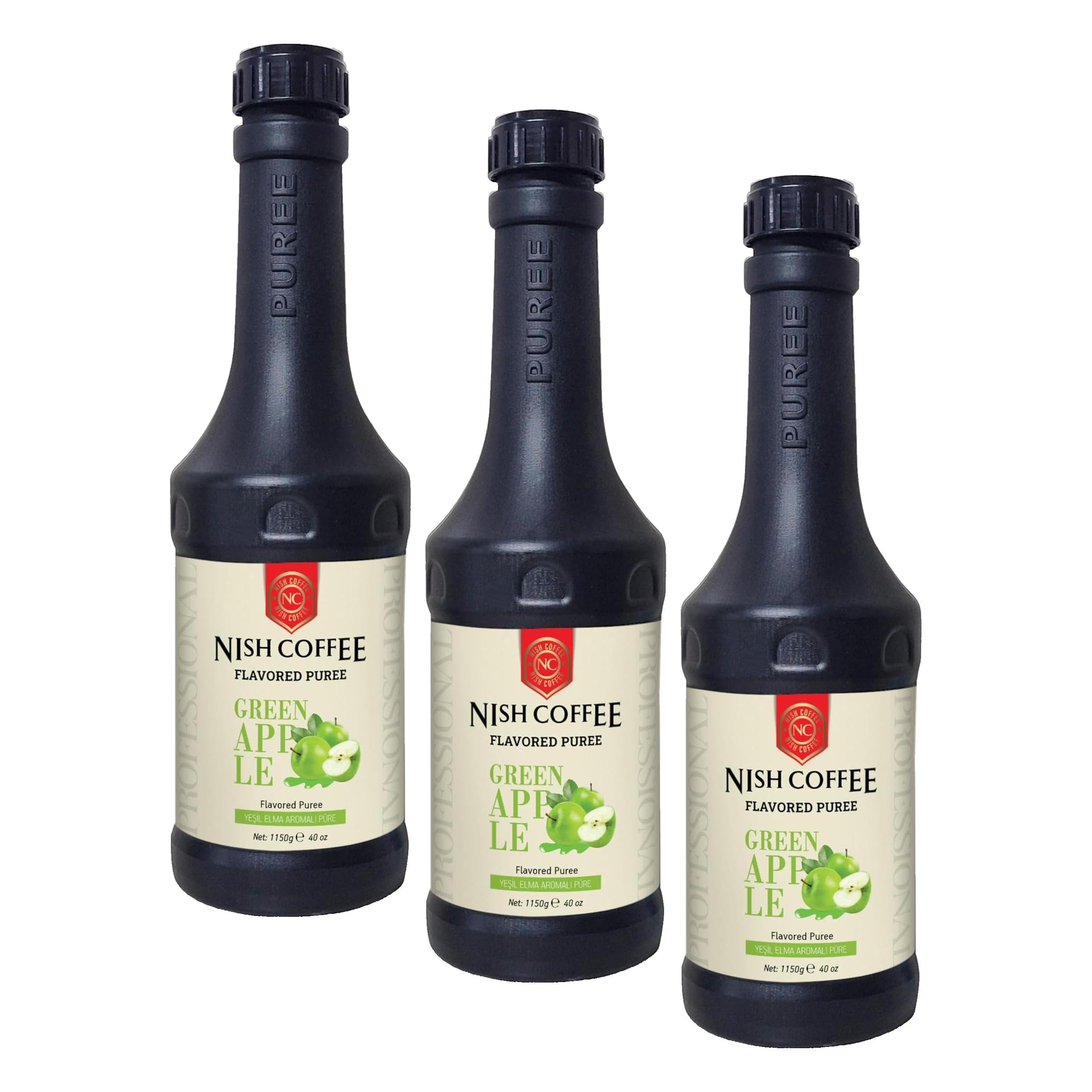 Nish Yeşil Elma Aromalı Püre Sos 1150 Gram (3 paketi)