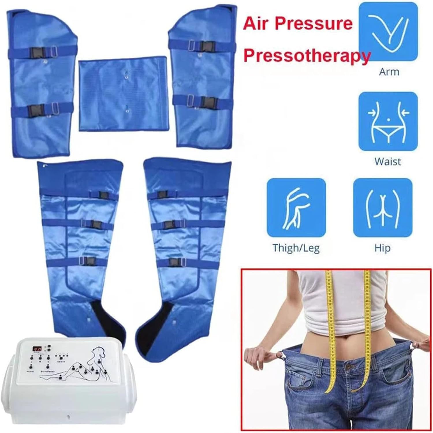 Máquina De Masaje De Compresión De Aire, Máquina De Presoterapia Con Drenaje Linfático Y Ondas De Aire, Traje Adelgazante Para Pérdida De Peso Y Relajación Muscular