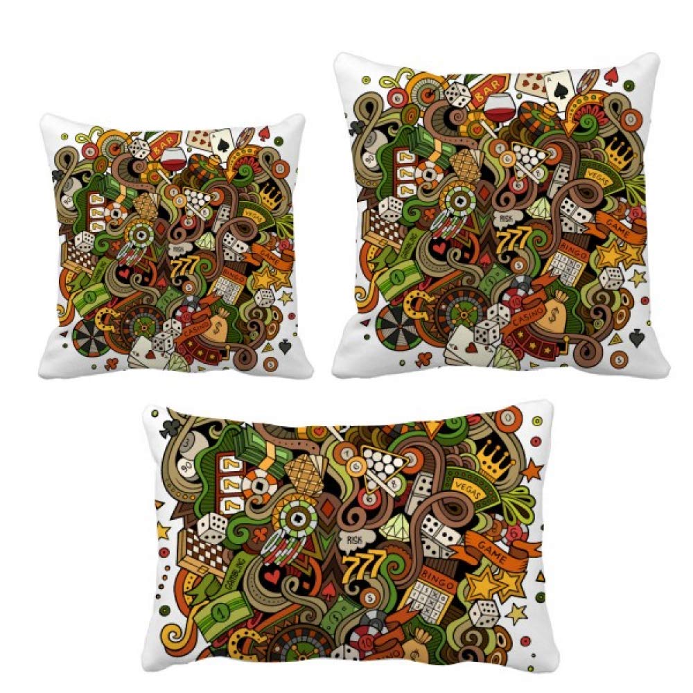 Housse de coussin casino pour vos soirées poker entre amis