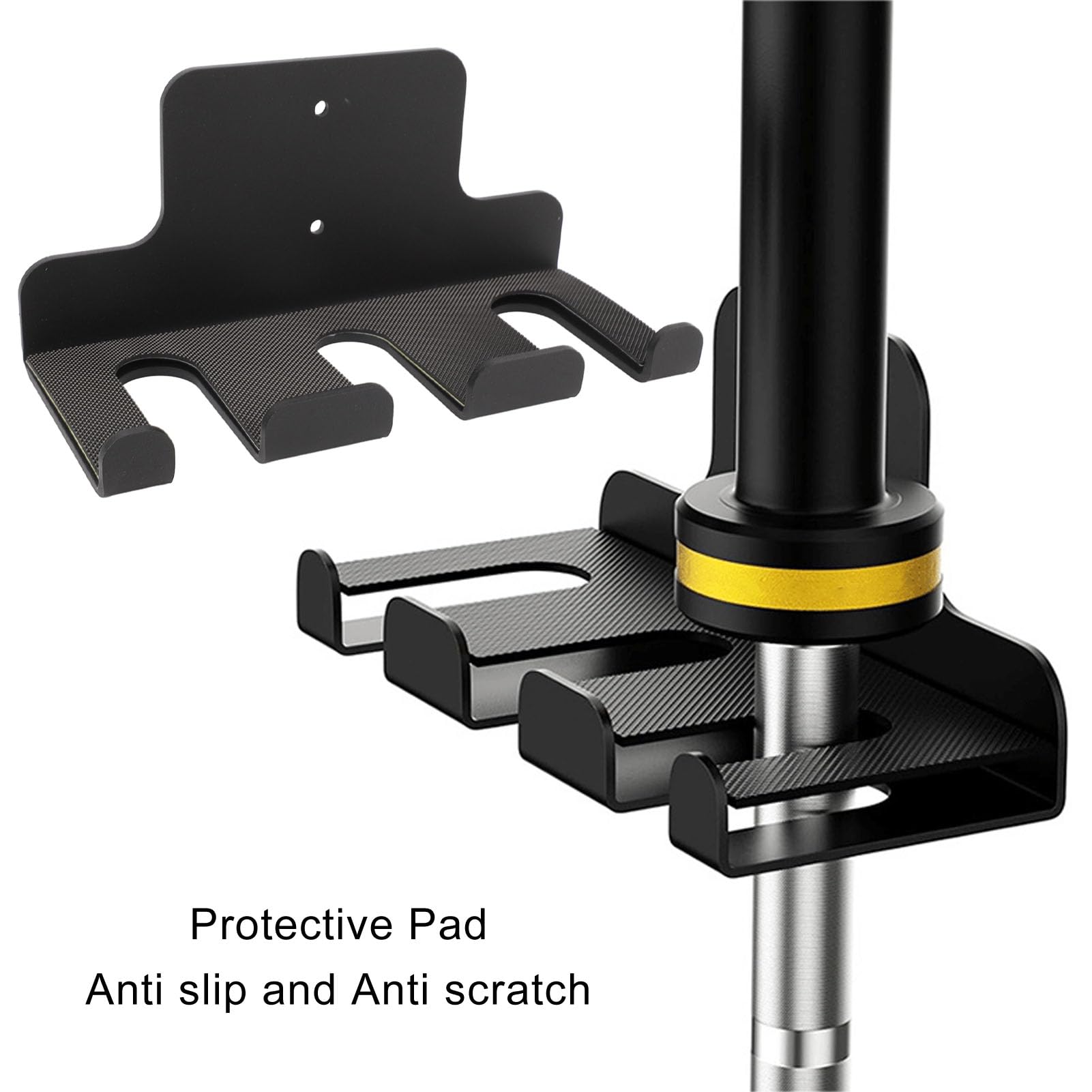 Supporto da parete per bilanciere, portabici da parete per barra da palestra per garage, portabilanciere verticale in acciaio al carbonio per accessori da palestra per il f