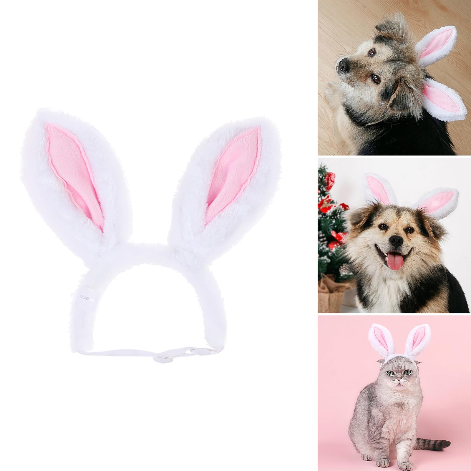 Fcnjsao Lovely Bunnies Ear Headbands Durability Pet Headpiece Dog Halloweens Headbands for Festives