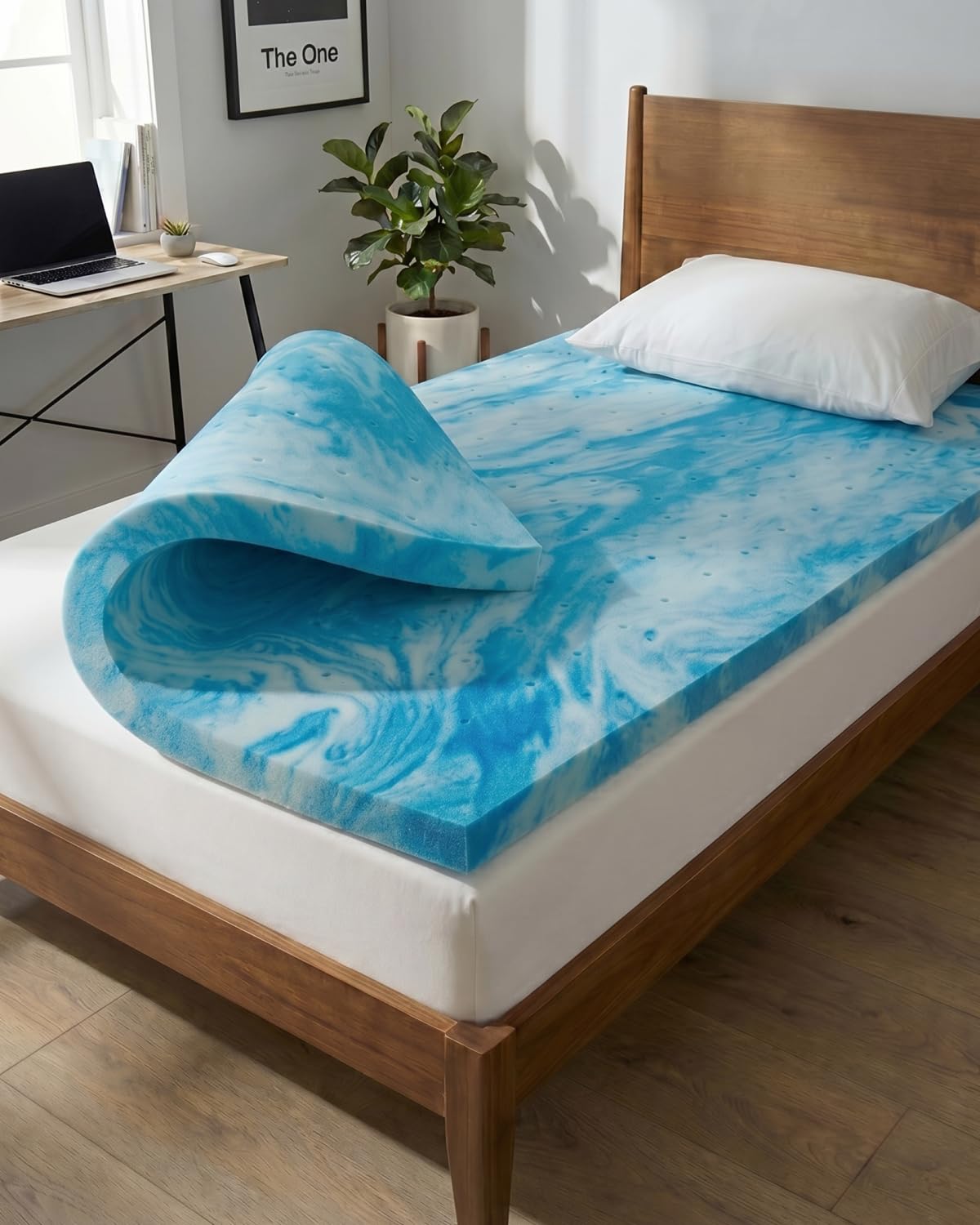 3 Inch Twin XL Memory Foam Mattress Topper - College Dorm Room Essentials