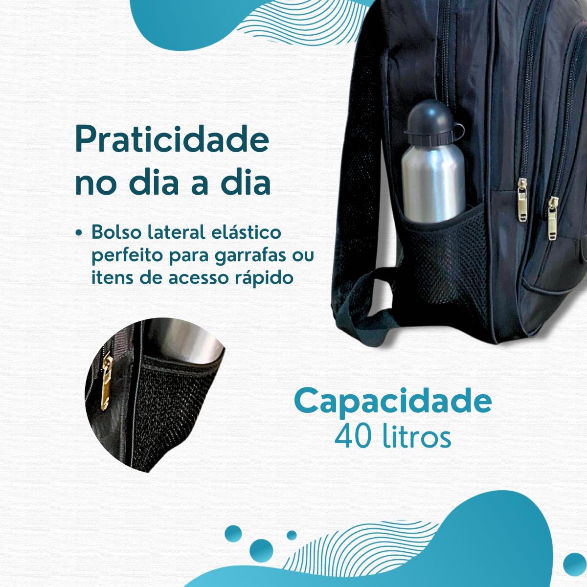 Mochila Masculina Faculdade Reforçada Feminina Escola Viagem Executiva