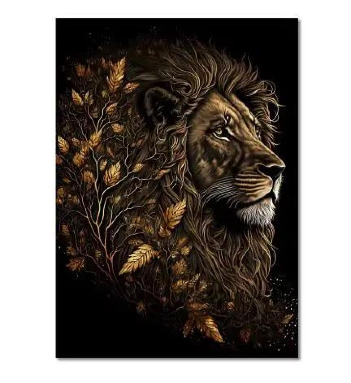 Yocheng Poster And Prints Abstract Animal Art Canvas Painting Wall Art Picture For Living Room Home Decor 21x30cm No Frame