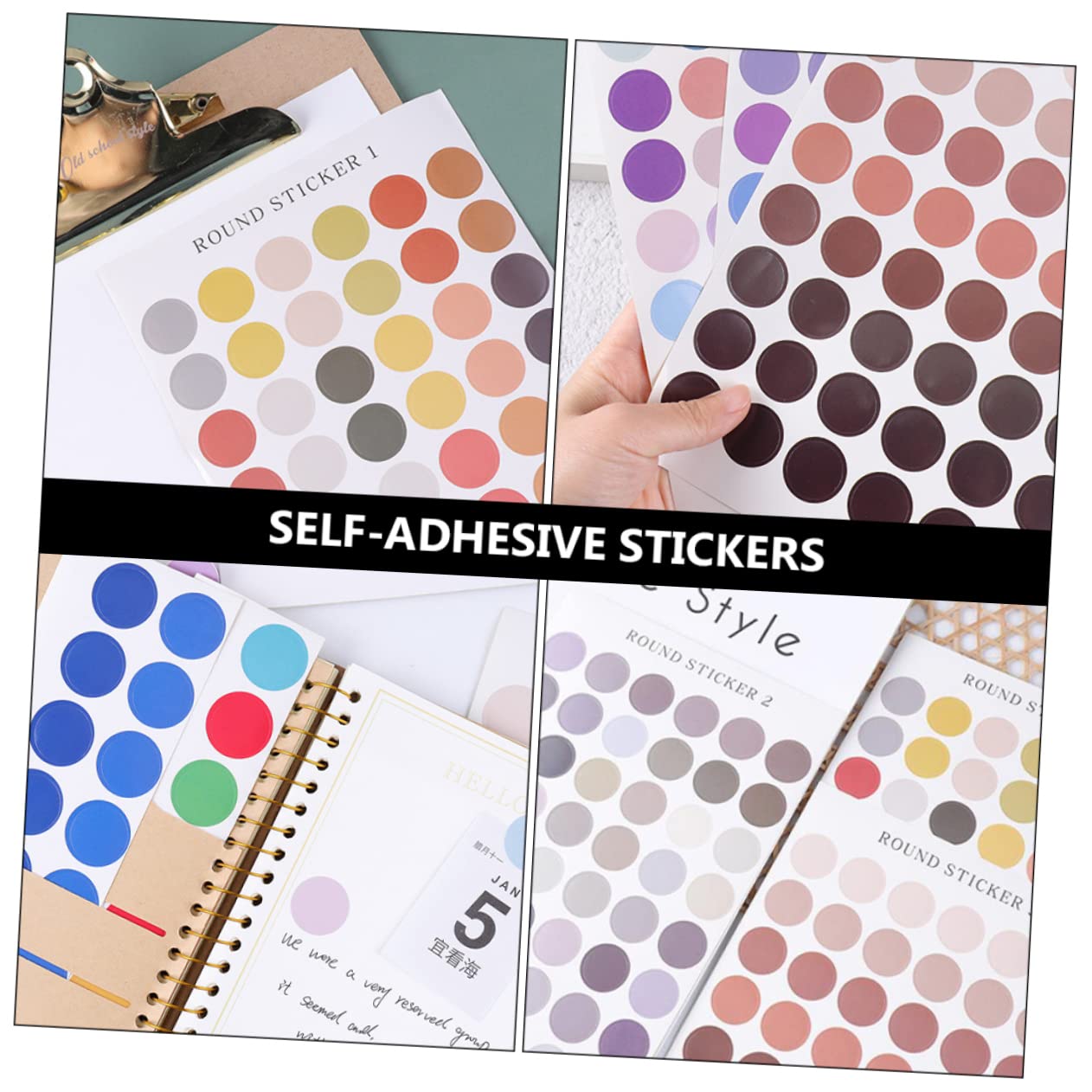 Amazon.co.jp: CAXUSD 18枚 シート ドット ステッカー 絵 ステッカー  