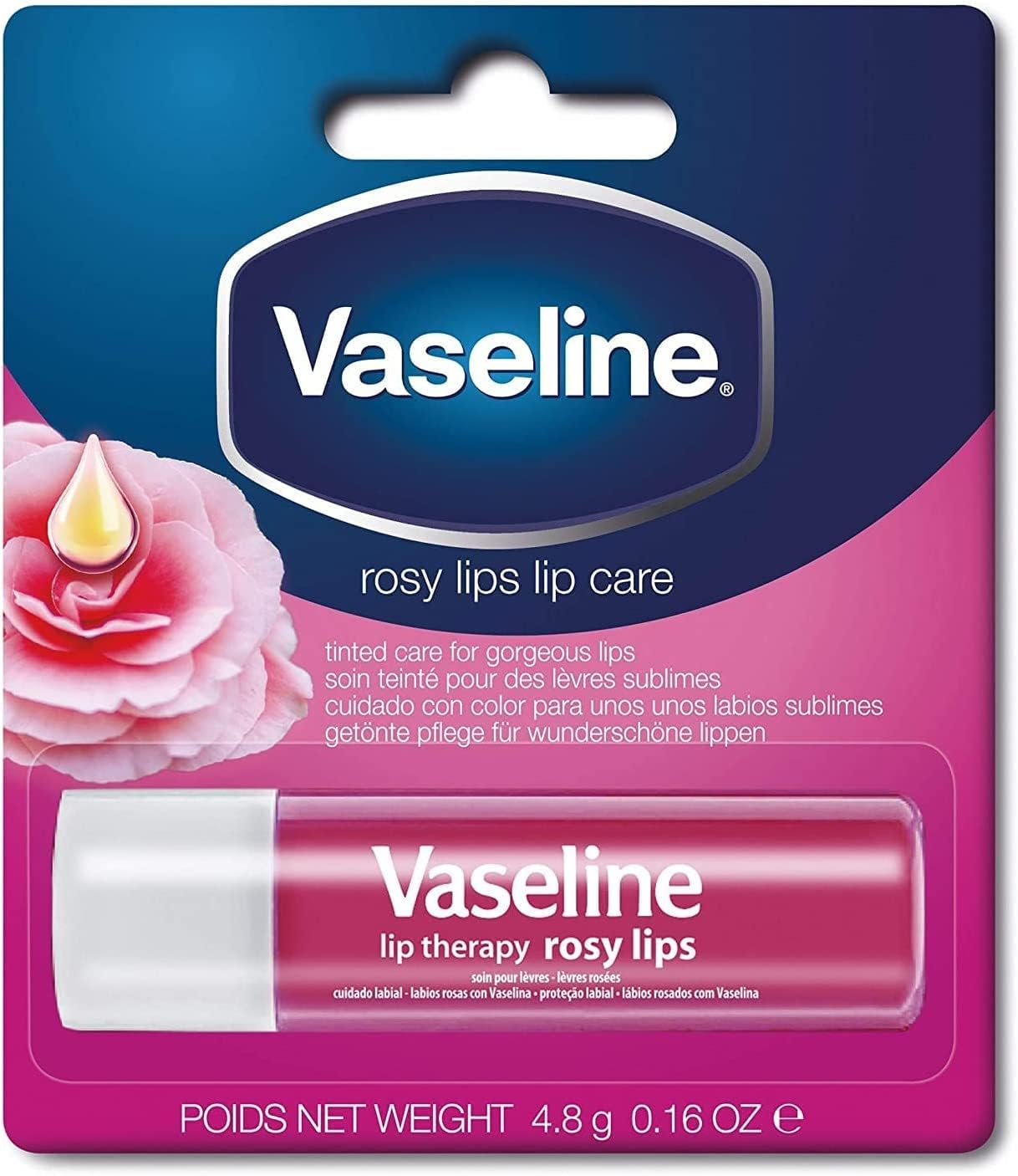 Vaseline Lip Therapy Rosy Lip Care 4.8G, Pack Of 1, Pink-picture-24