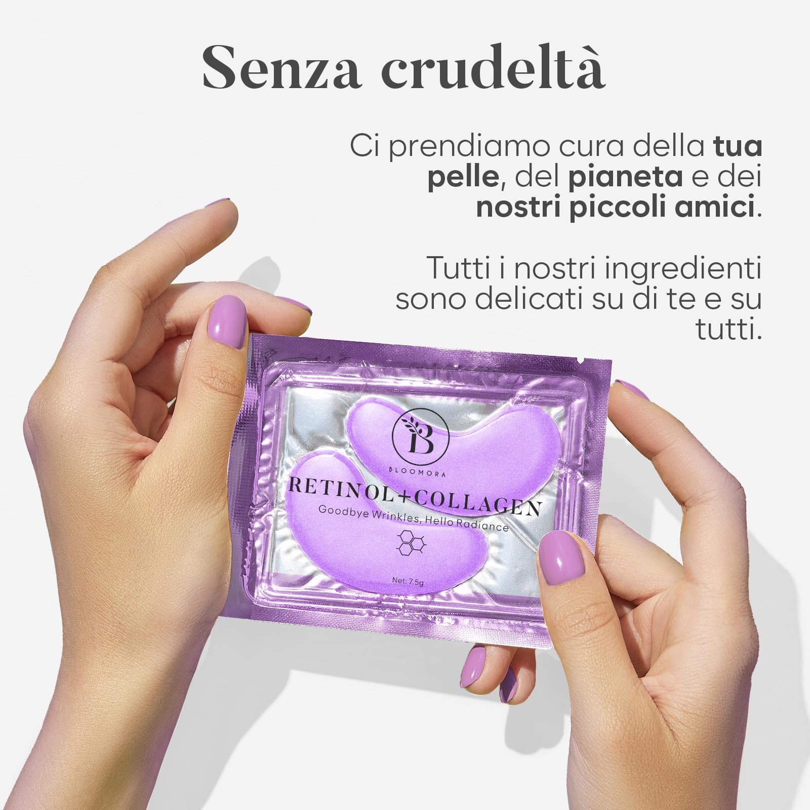 BLOOMORA Patch Occhi (30 paia, Mix Varietà) – Maschera Contorno Occhi con Collagene e Acido Ialuronico – Patch Occhiaie e Borse, Eye Mask Idratante