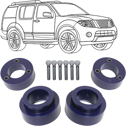 Kit completo de elevación de nivelación delantera y trasera de 1.9 pulgadas, izquierda y derecha, fabricado en poliéster de alta calidad/poliuretano