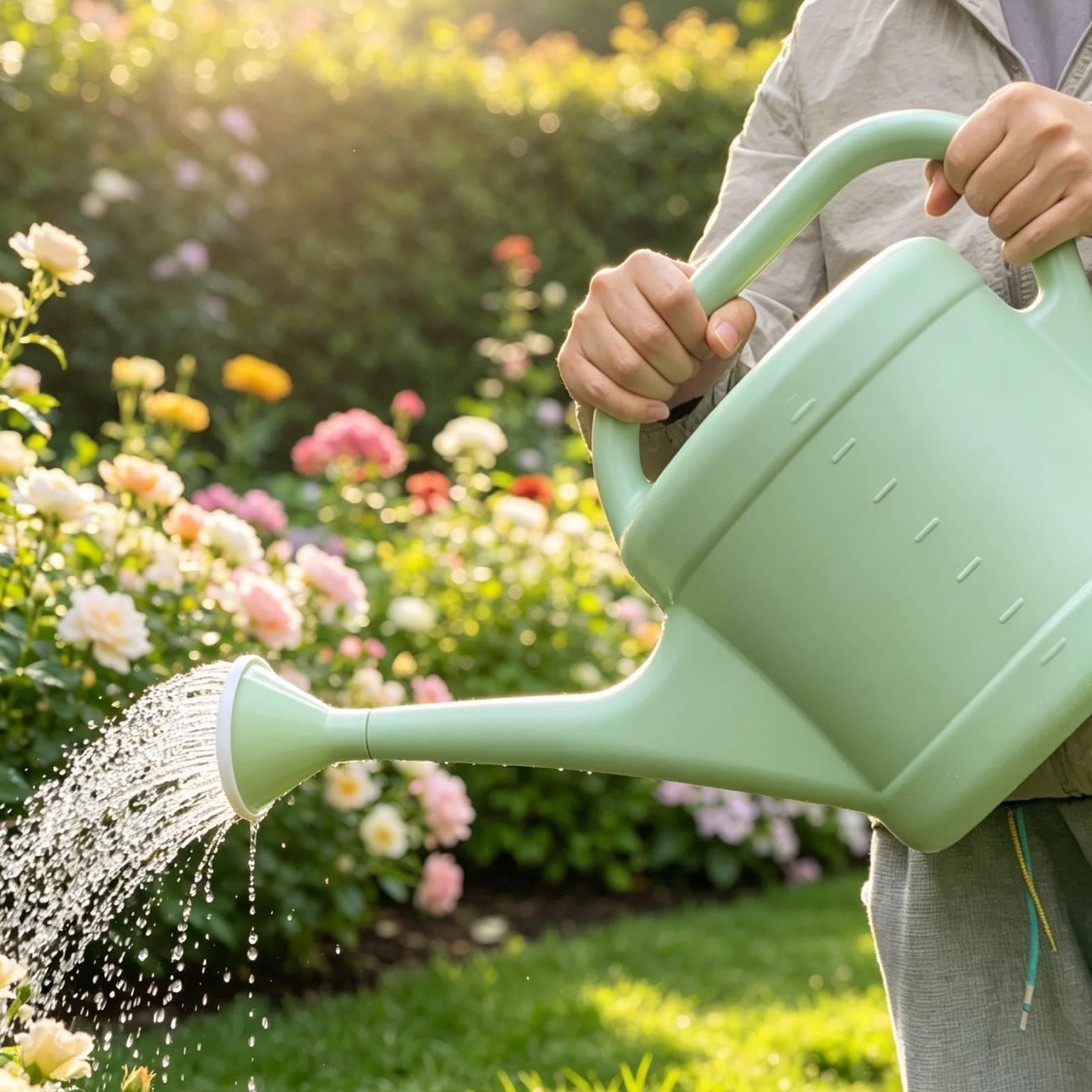 Arrosoir à Arrosoir Arrosoir d'Arrosage Arrosoir Jardin Grande Bec Long Amovible pour Arrosage Précis Matière PP Résistante, 8L