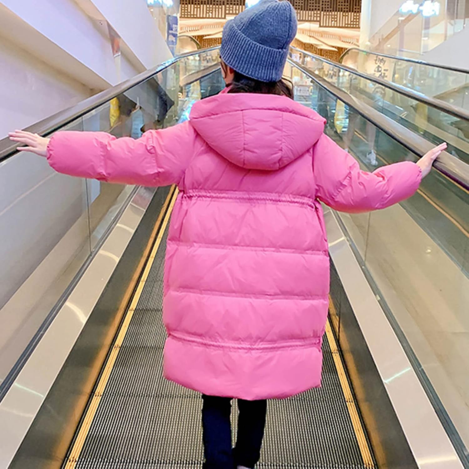 ダウンコート ダウンジャケット レッド キッズ 子供服 女の子 男の子 ロング ダウン コート 無地 防寒 【ダウンコ】 アウター