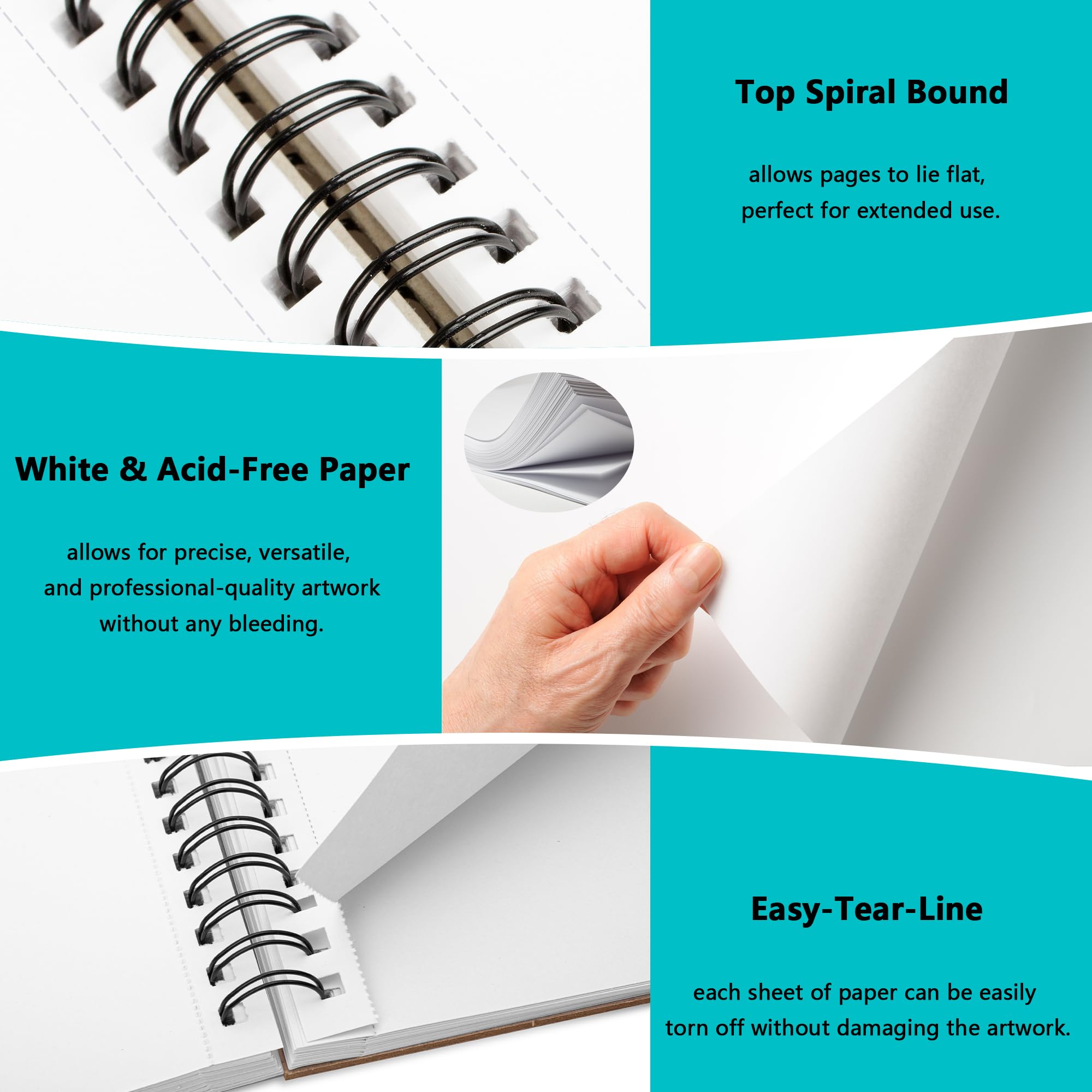 9"x12" Sketchbook - 400 Sheets for Kids & Artists -3 9"x12" Sketchbook - 400 Sheets for Kids & Artists -3