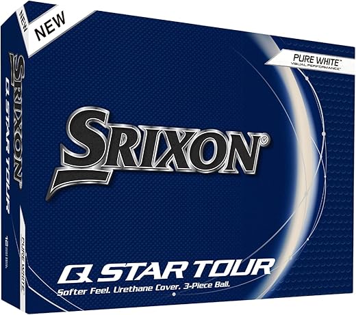 Lostgolfballs Srixon Q Star Tour Golf Balls Mint 5a AAAAA Quality 12 Pack White