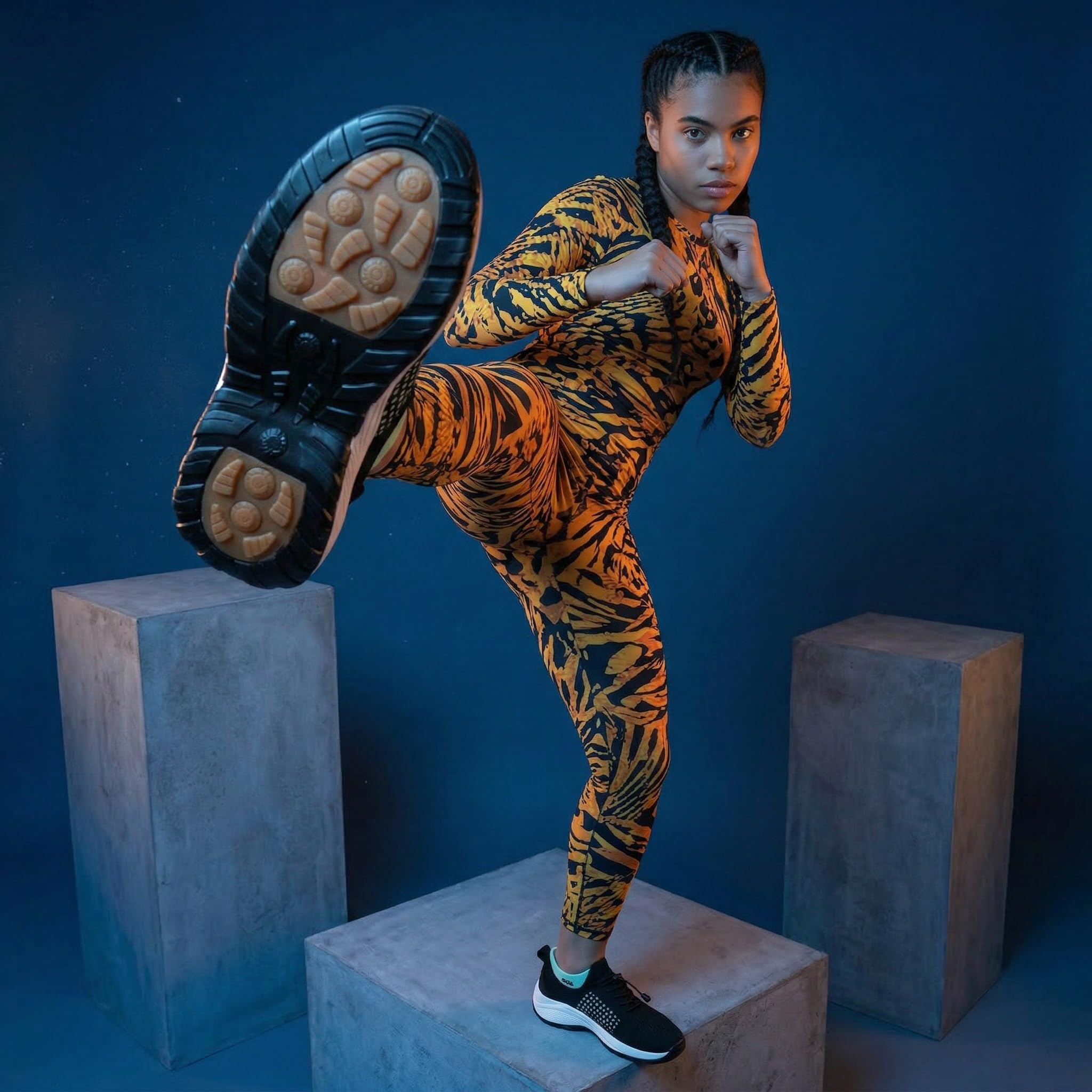Orthofit Orthopädische Schuhe Damen Sneaker mit Ergonomischer Einlage Schmerzlindernd Atmungsaktiv für Alltag und Arbeit