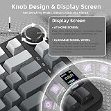 ATTACK SHARK X85 PRO Wireless Gaming Keyboard,TFT Display&Knob,Moonnight - 4