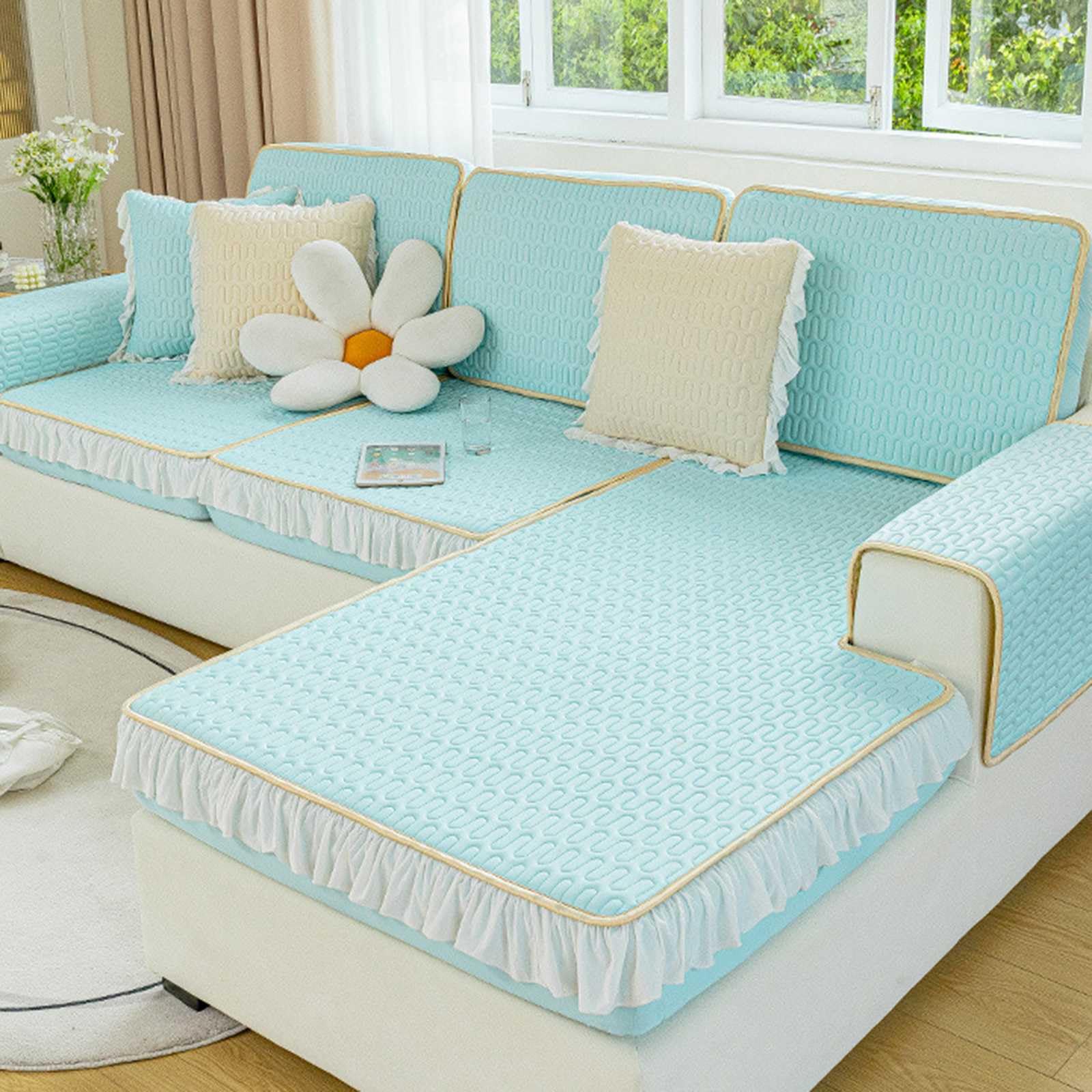 Housse de coussin de canapé idéale pour rafraîchir votre salon en été
