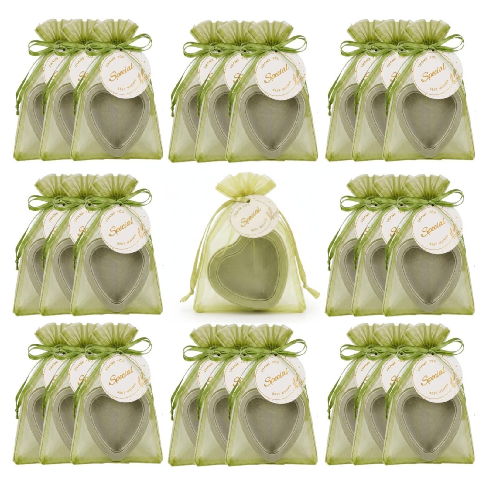 Boîte Cœur Argentée pour Table de Mariage Romantique et Baptême Élégant, 25 Boîtes avec Soie