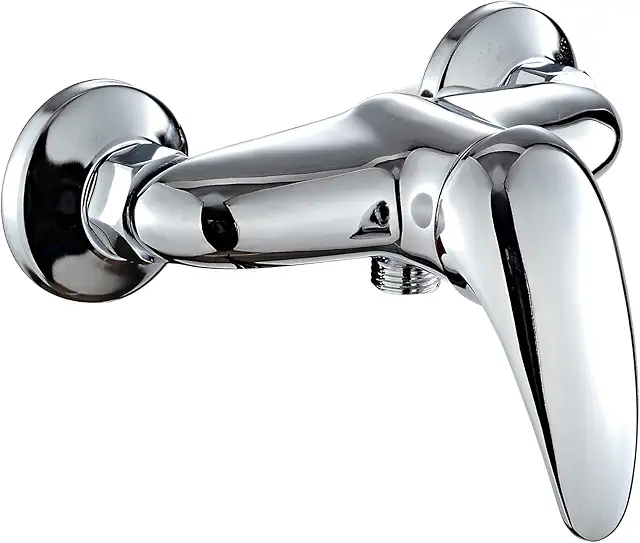 DP Naranjo Silver Bath Faucet - Tub Filler Fixture with Hand Shower