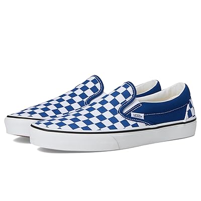 Vans Classic Slip On Checkerboard Skate Shoes Checkerboard True Blue