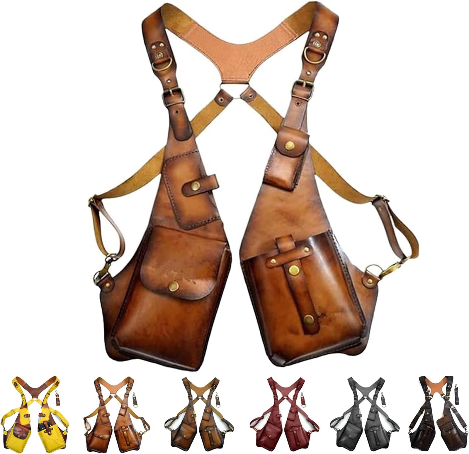 Underarm Shoulder Bag For Men & Women,Premium Leather Adjustable Unisex Holster Under Arm Bag