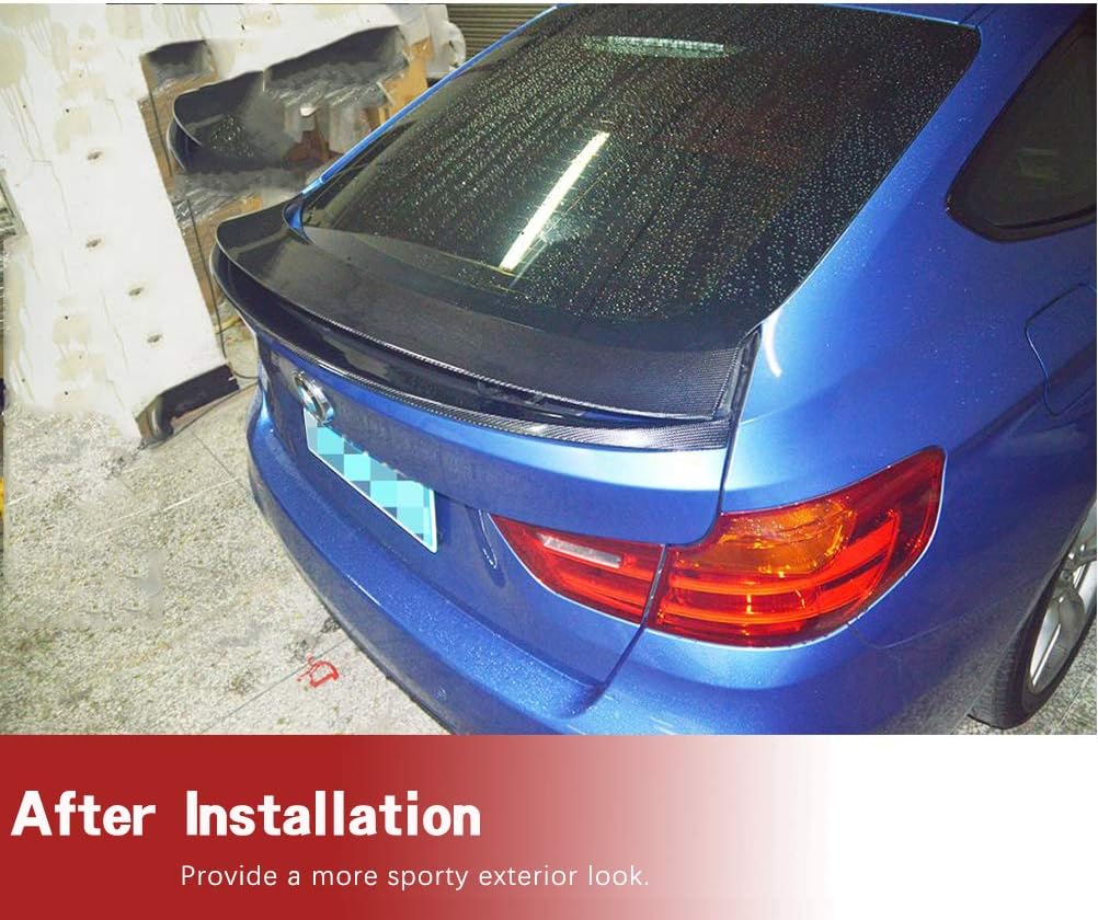 Carbon Fiber Trunk Spoiler Fits for BMW 3Series F34 320i 328i 330i 335i 340i 4Door GT Gran Turismo 2014-2018 Rear Trunk Roof Lip Spoiler Tail Wing