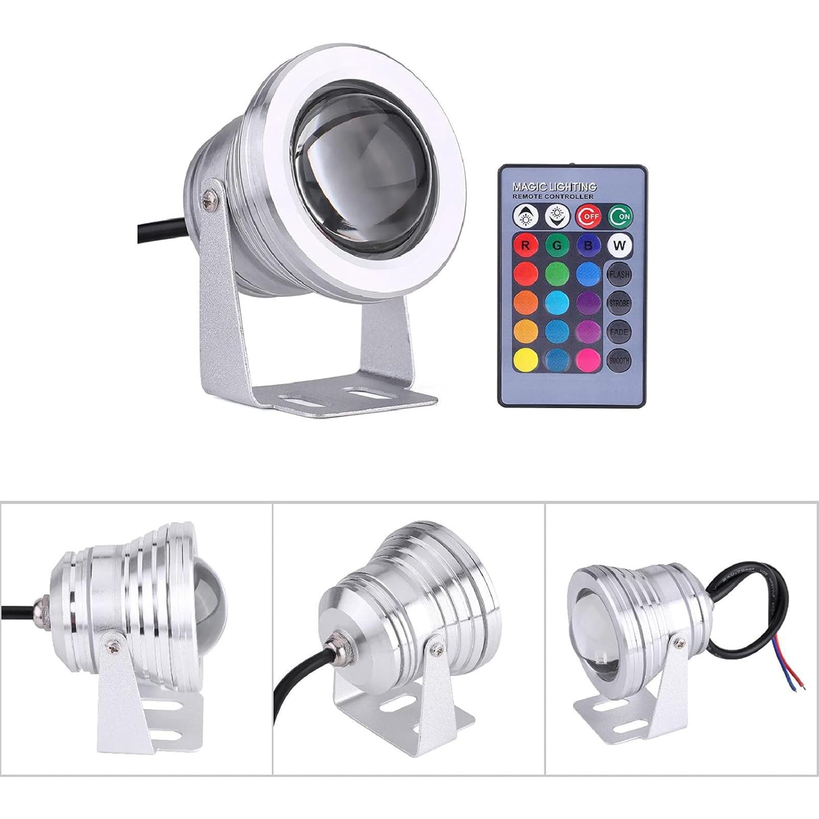 Foco LED Subacuático Luz Totalmente Sumergible IP68 para Fuente