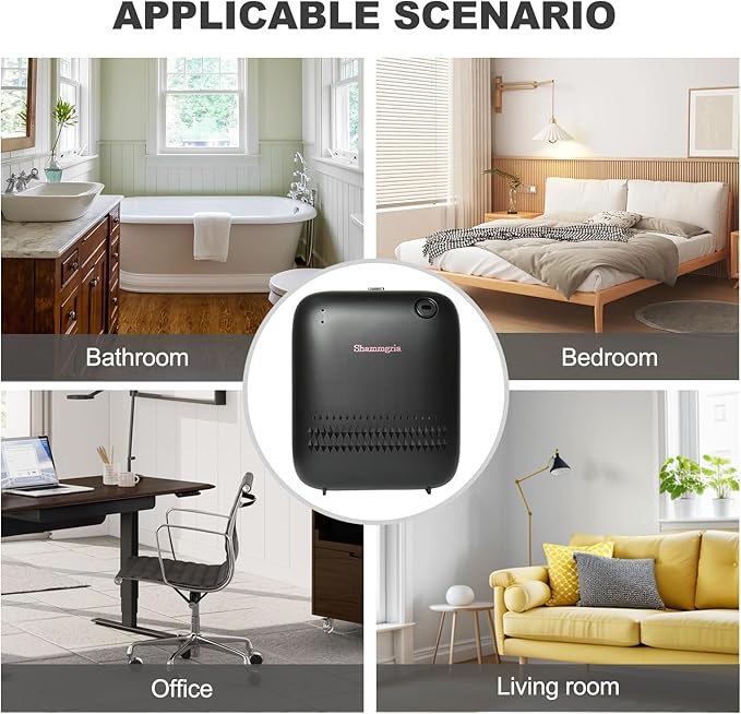 Difusor de Aromas Eléctrico sin Agua shammgria, 150mL, Control por App miniatura 6