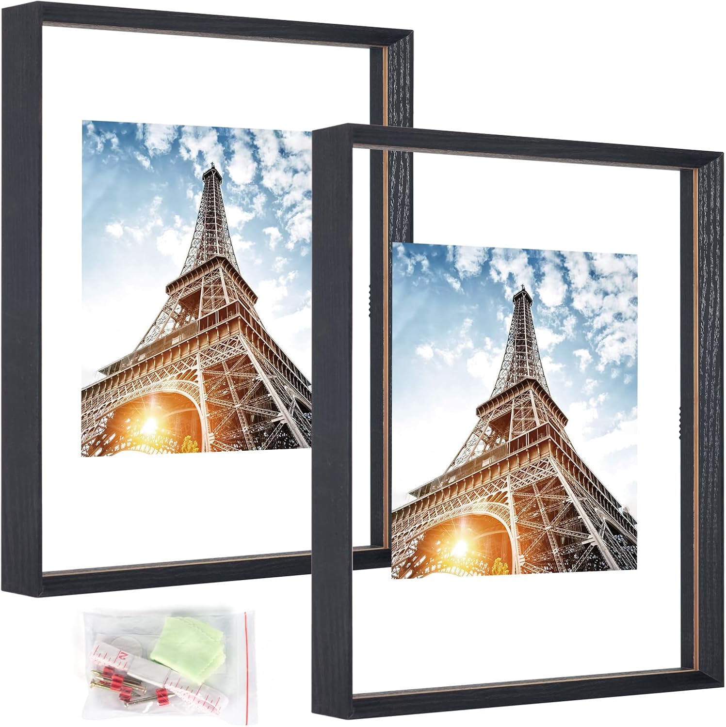HIMEETIME 11x14 Floating Frames Set of 2, Made of Solid