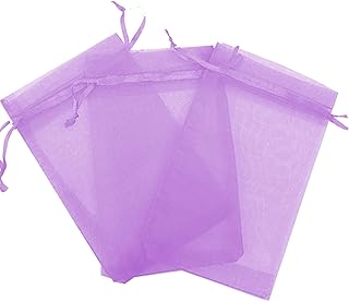 150 Pcs Lavender 4x6 Sheer Drawstring Organza Bags Jewelry Pouches Wedding Party Favor Gift Bags Gift Bags Candy Bags [Kyezi Design and Craft]