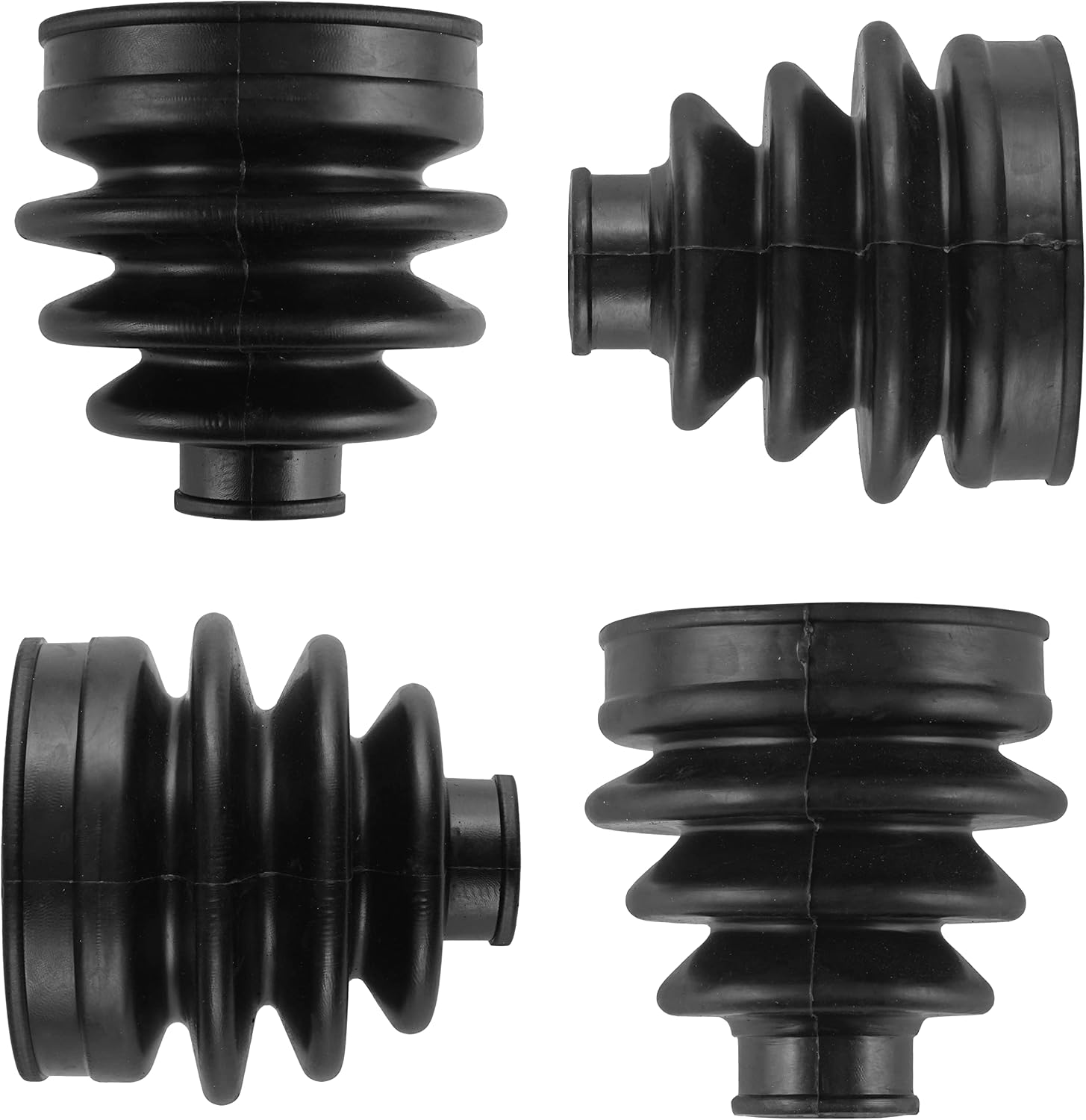 Caltric 2 Front Axle Inner Outer CV Boot Kit Compatible with Yamaha Rhino 450 YXR450F 4X4 2006 2007 2008 2009