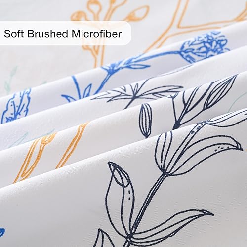 Miniatura 5 de Juego de sábanas y fundas de almohada de bolsillo profundo de color gris claro, sábanas de microfibra refrescante, 4 piezas, color gris claro