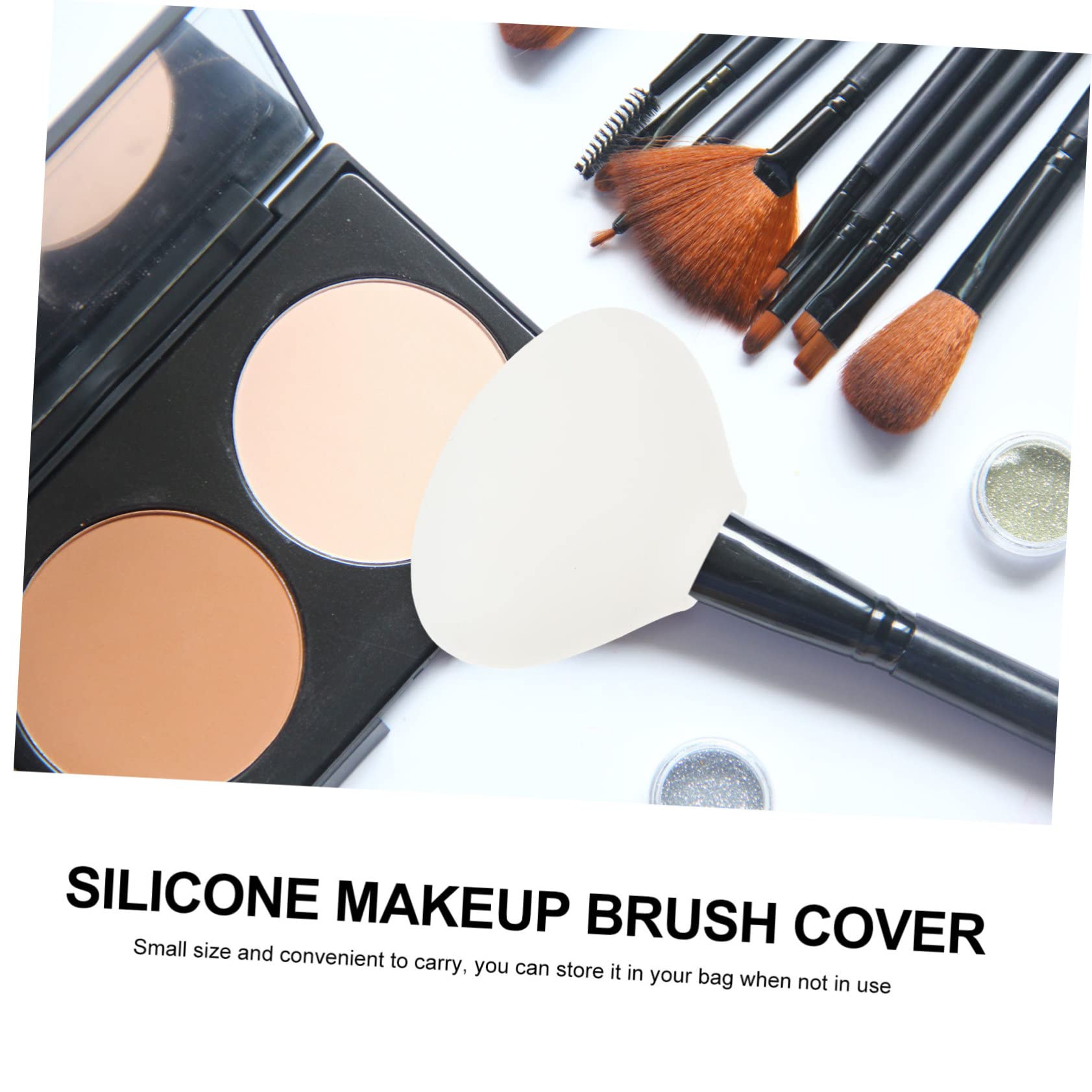 Beaupretty 6piezas Cubiertas De Silicona Para Brochas De Maquillaje De Reutilizables Para Cepillos Mantiene La Forma y Protege Durante Viajes y Almacenamiento