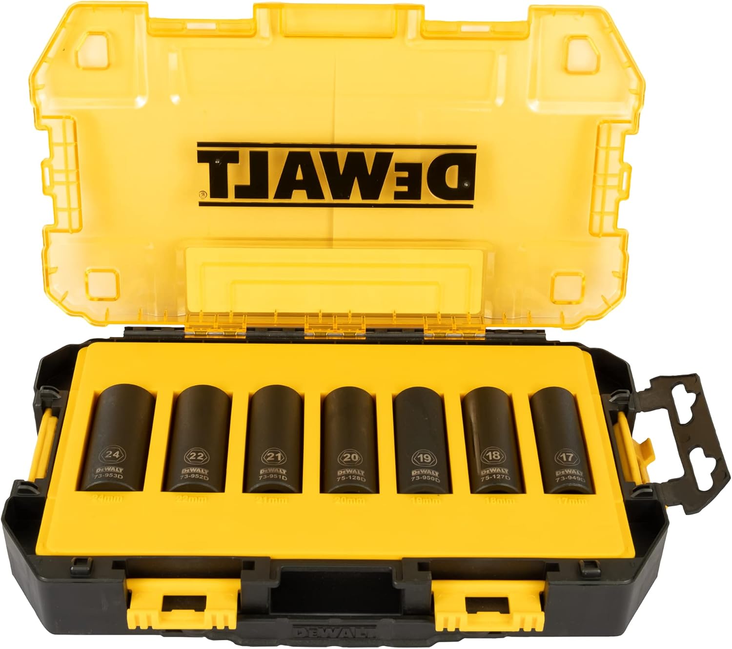 DEWALT DWMT74737-0 1/2" Metric Deep Impact Socket Set (7 Pieces)