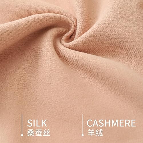 Miniatura 4 de Camiseta térmica de cachemira de seda para mujer, con brasier, capa base cálida, camisola, camisola para invierno, camisola, camisola, ropa interior